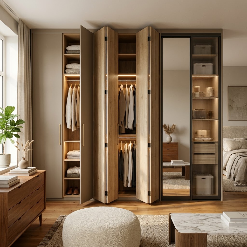 Шкаф-купе 2026: почему всё чаще выбирают распашные/складные системы и когда купе всё ещё лучший вариант